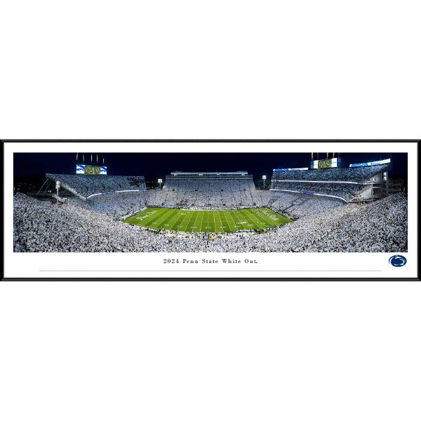 framed panoramic photo Washington vs Penn State White Out 2024